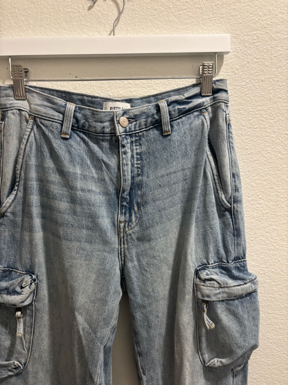 PISTOLA Denim Stretch BOBBIE Cargo Utility Jeans, size 26 - Picture 8 of 12